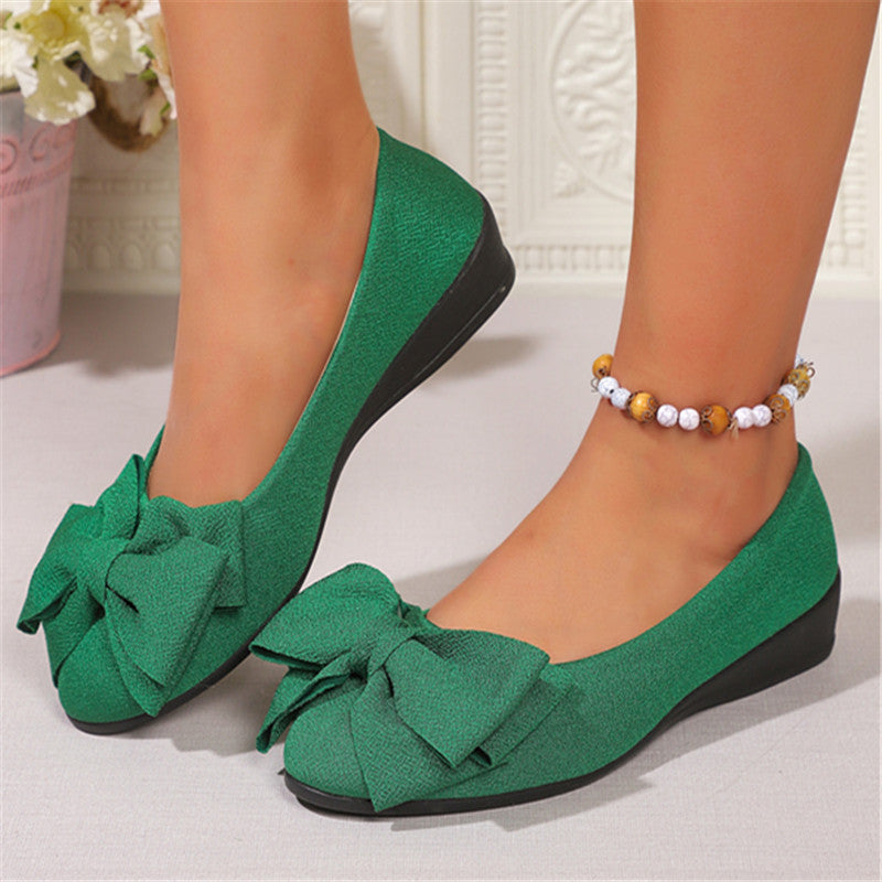 Da Vie™ | Elegant Bow Loafers