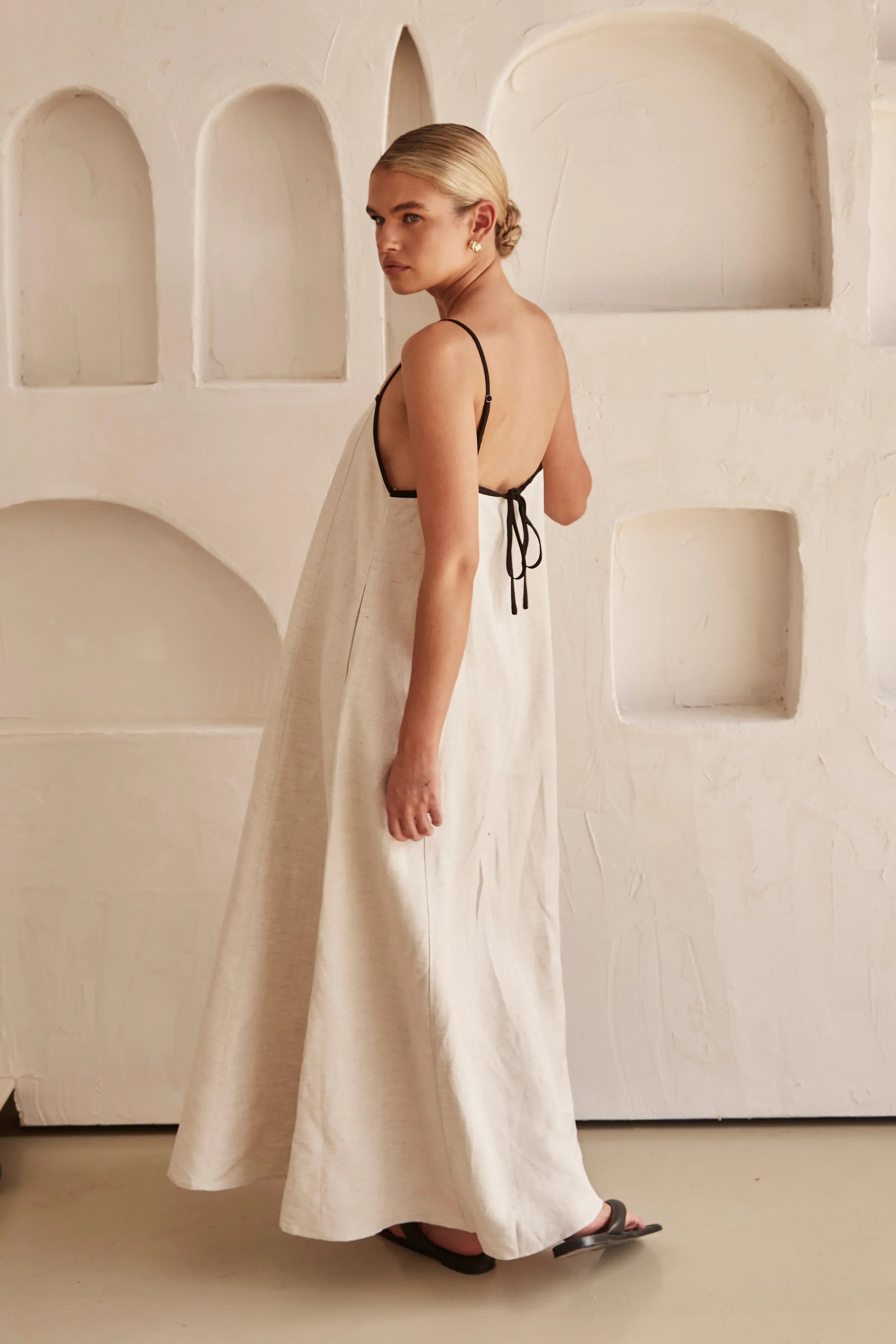 Da Vie™ | Linnen maxi jurk
