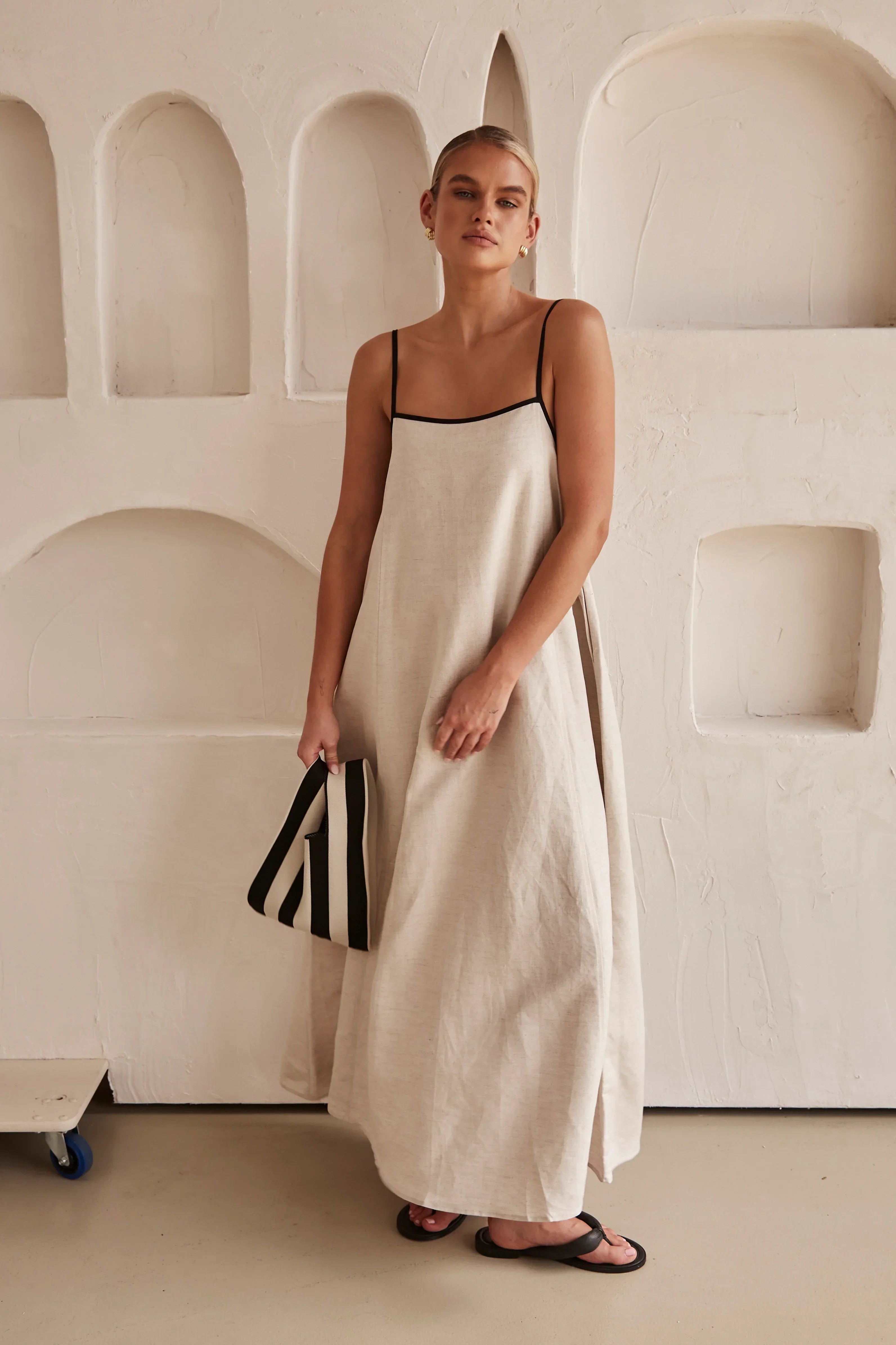 Da Vie™ | Linnen maxi jurk
