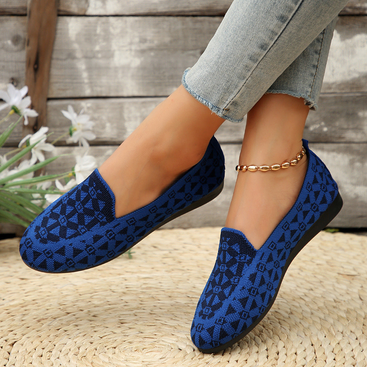 Da Vie™ | Breezy Knit Loafers