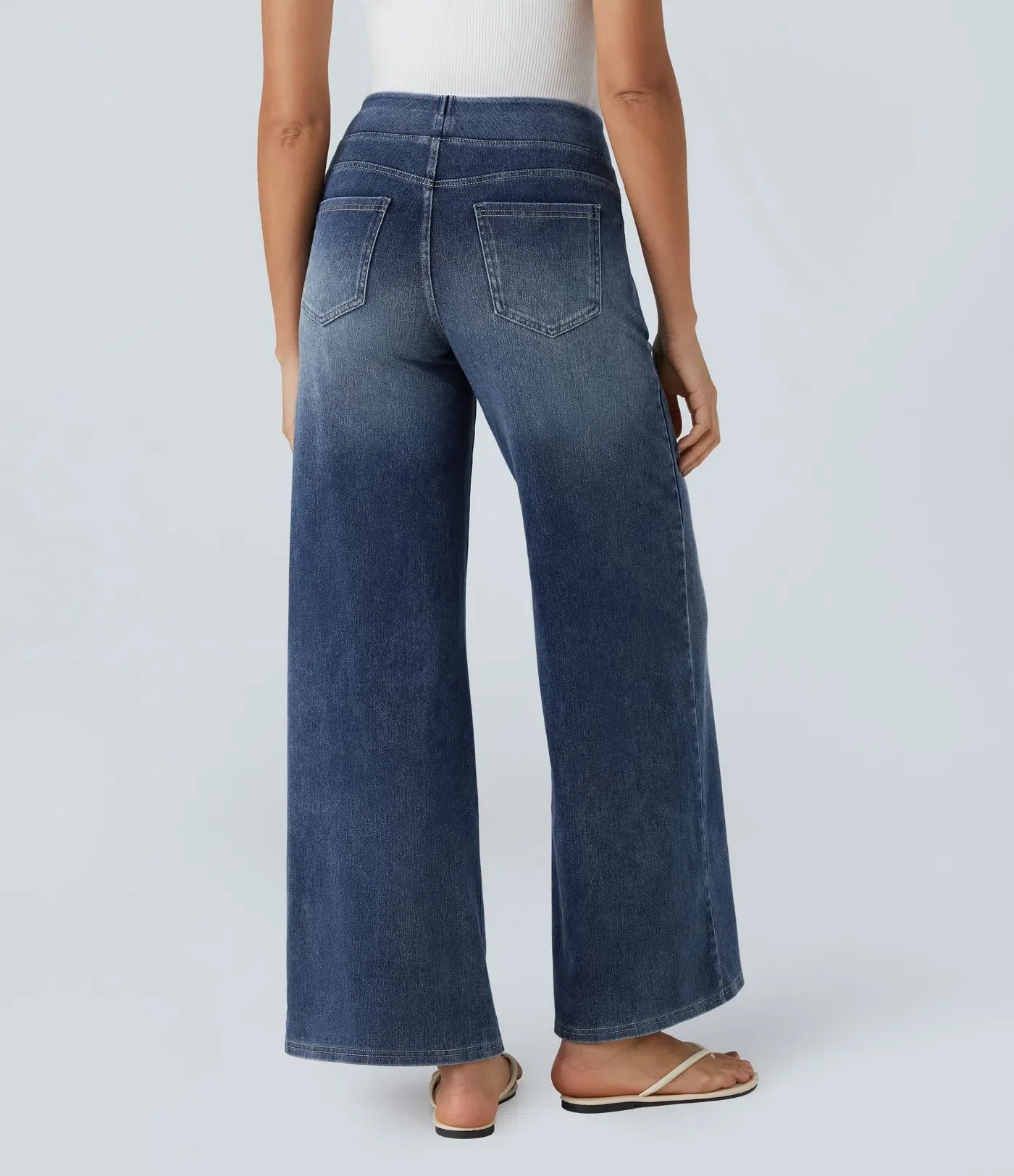 Da Vie™ | Elastische broek met hoge taille