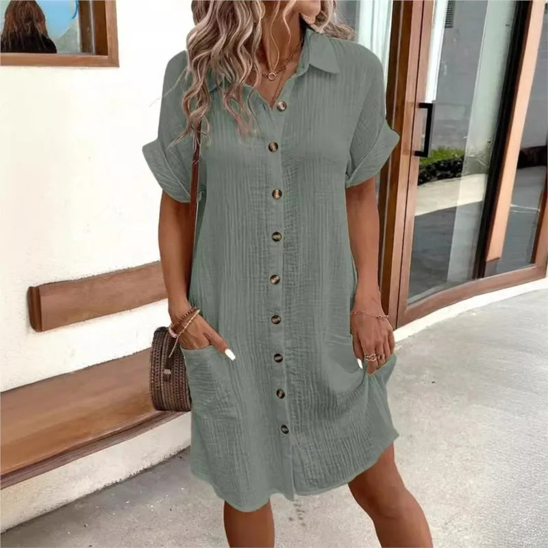 Da Vie™ | Zomerjurk met Kraagje