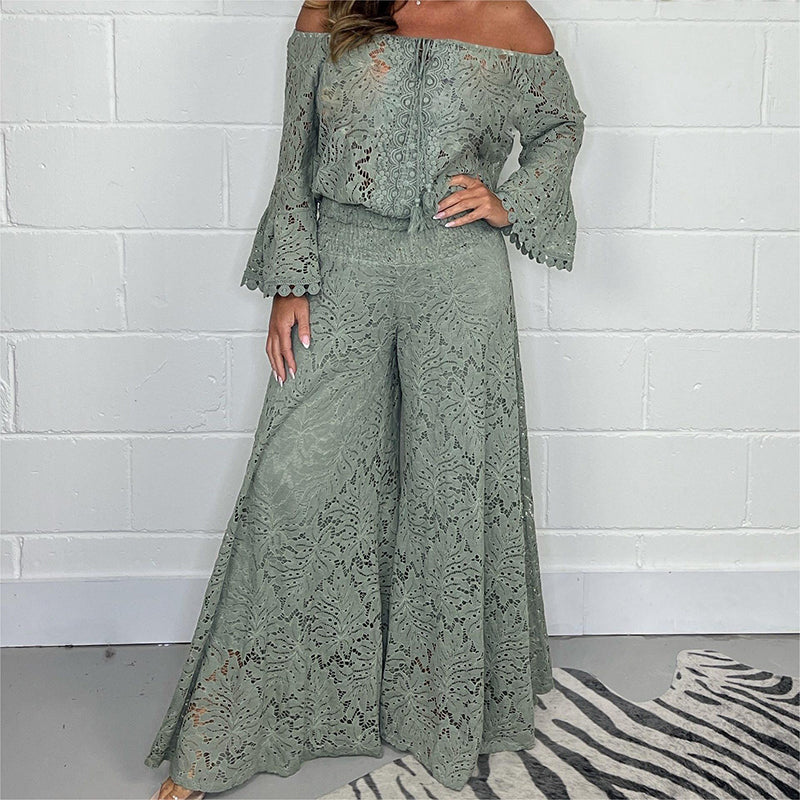Da Vie™ | Elegante Set Top met Wijde Broek