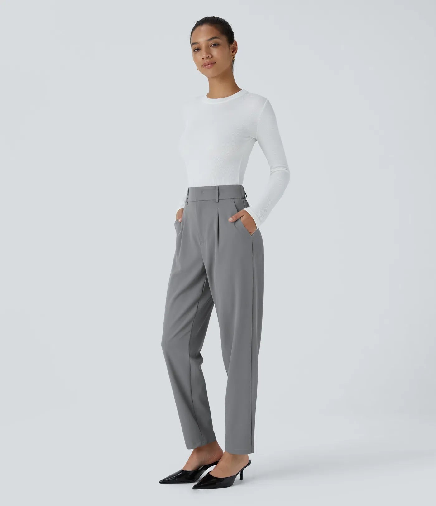 Da Vie™ | Comfortabele & Elastische Broek Met Hoge Taille